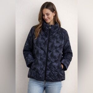 DOLCEZZA Women's Navy Quilted Jacket NWT size S
